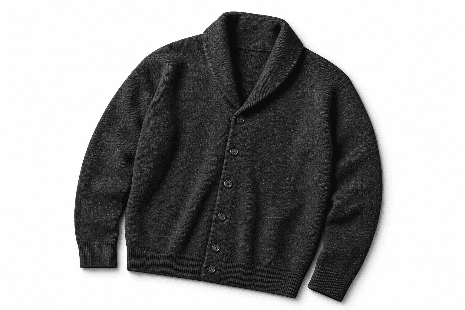 Charcoal wool cardigan