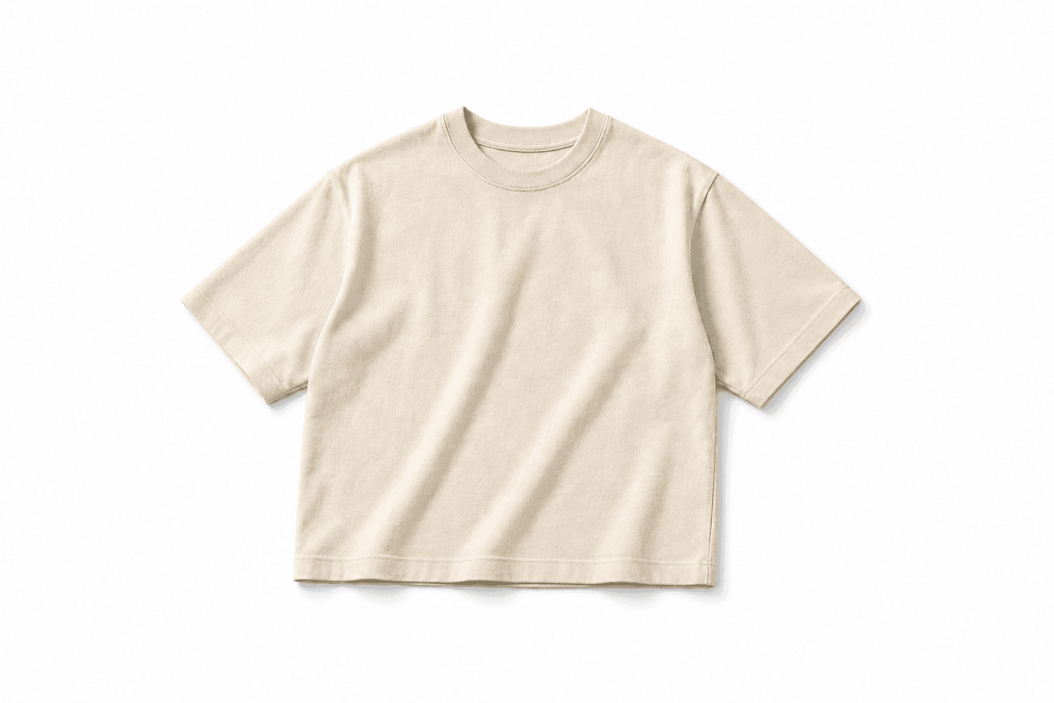 Ecru heavyweight tee